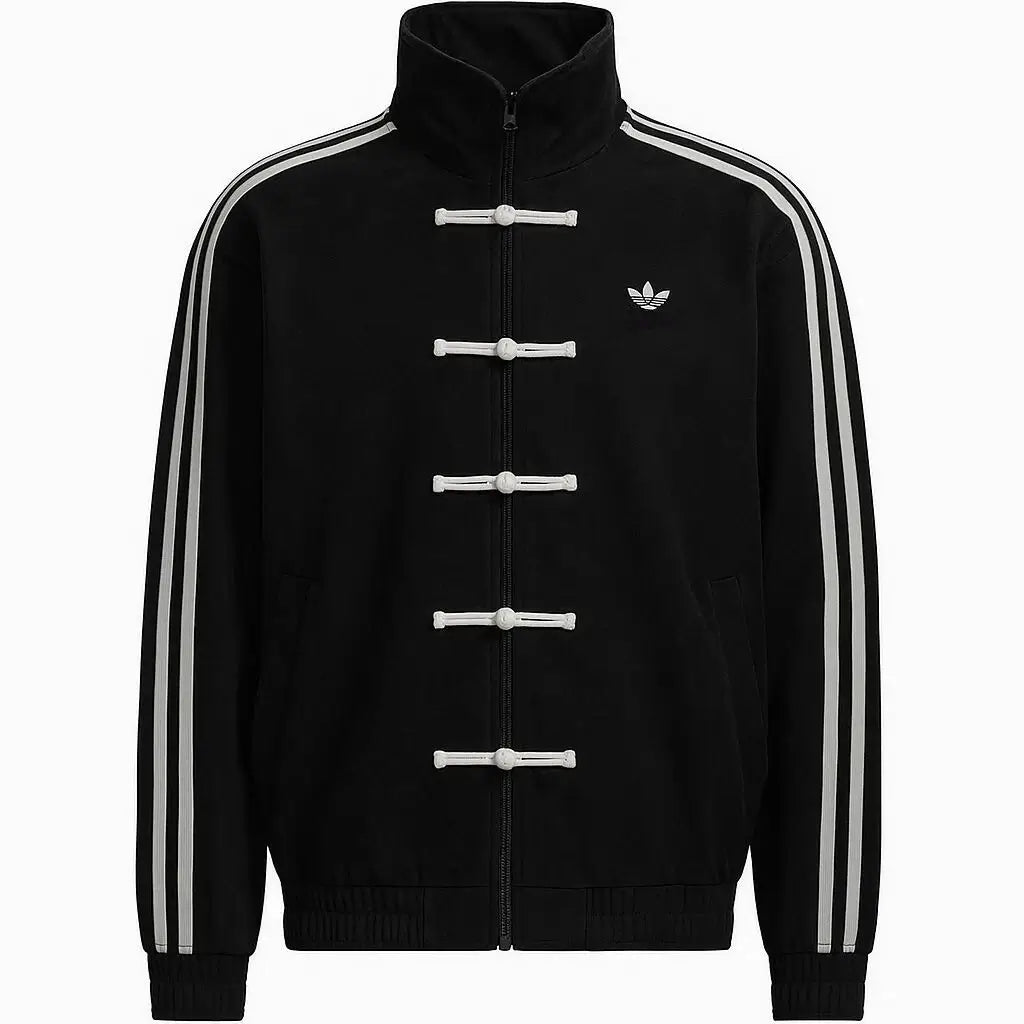 Unisex Chinese New Year Adidas Black Suede Jacket